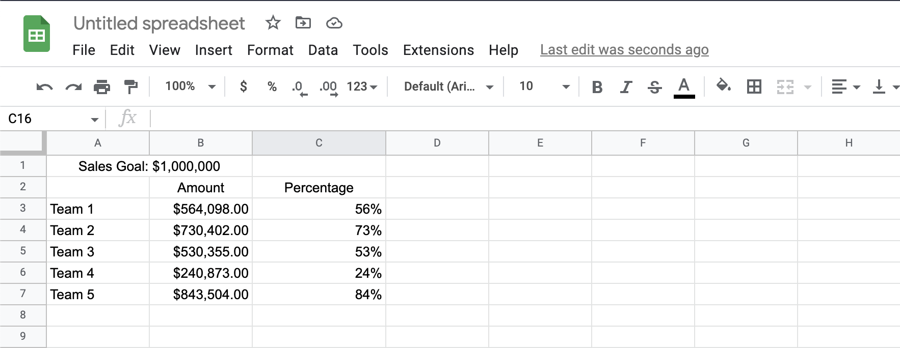 How to Create a Progress Bar in Google Sheets